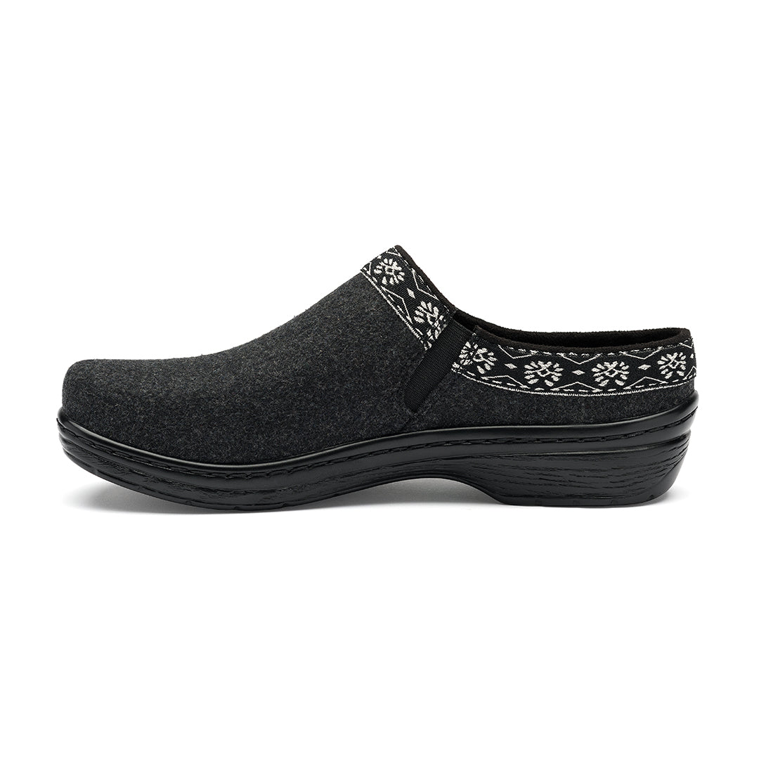York | Black Faux Wool