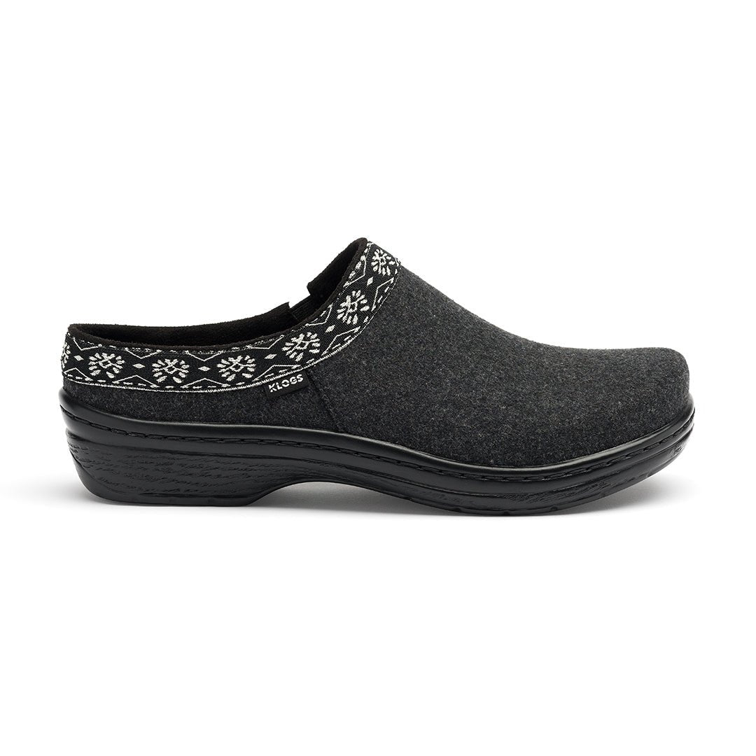 York | Black Faux Wool
