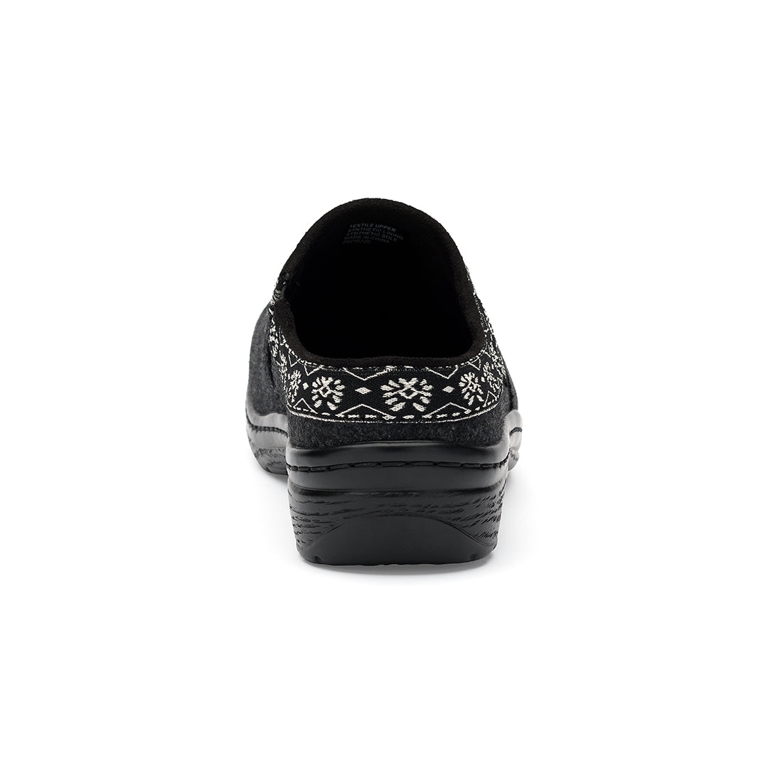 York | Black Faux Wool