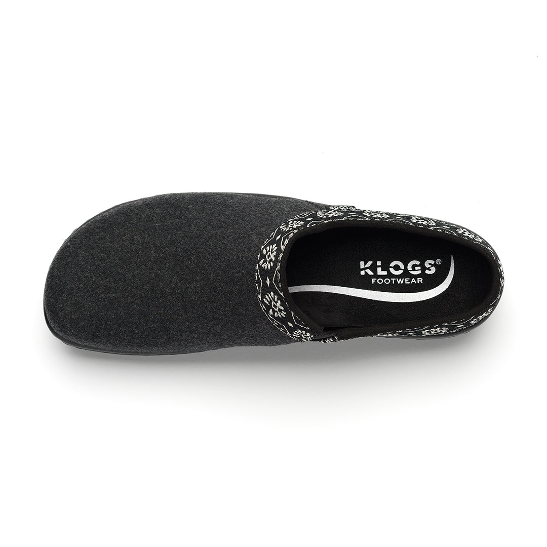York | Black Faux Wool