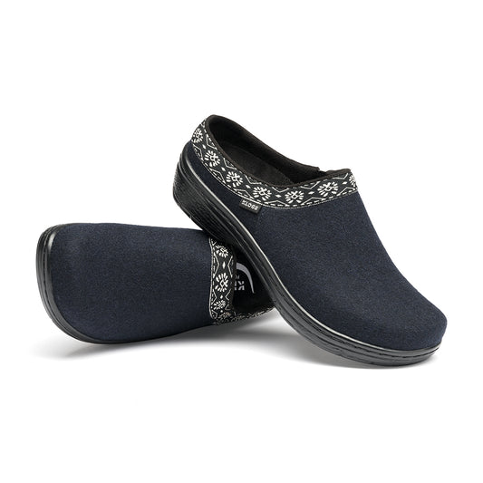 York | Dress Blue Faux Wool - Final Sale